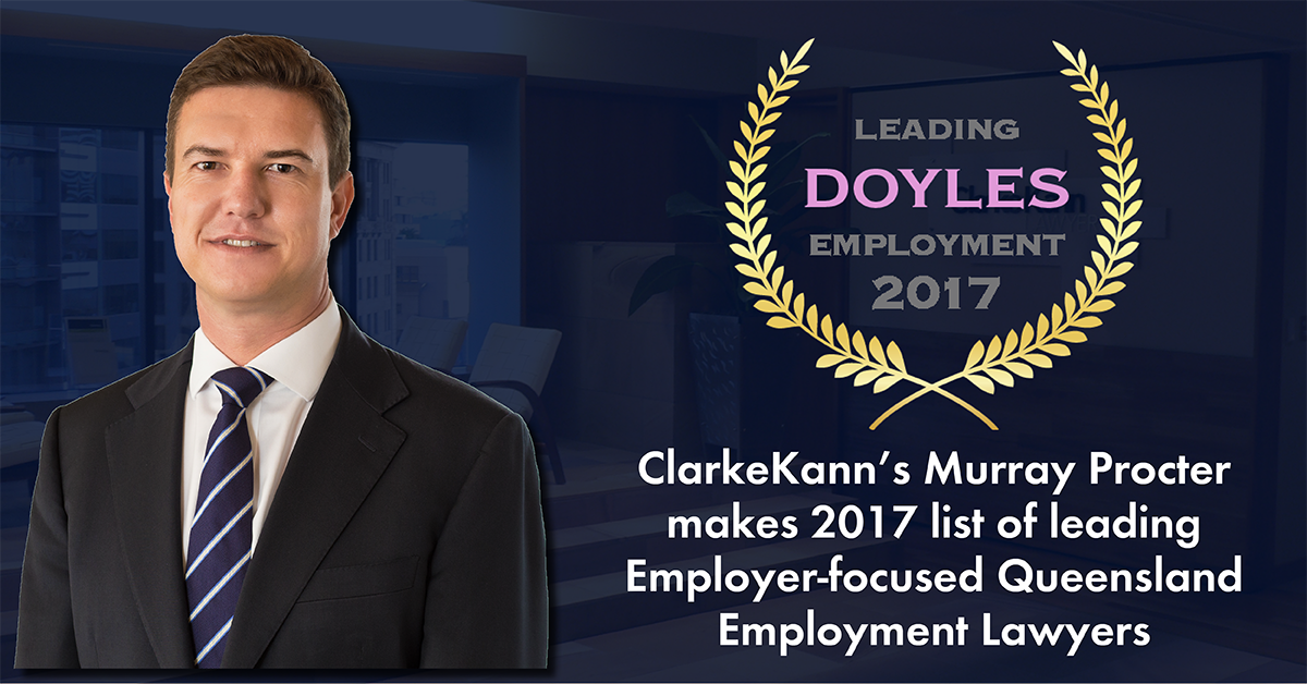 CK’s Murray Procter featured in Doyles Guide’s 2017 Leading Employment Lawyers List